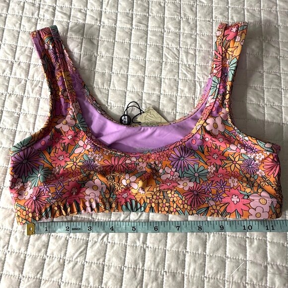 Blackbough Womens Floral Bikini Top S - Picture 6 of 7
